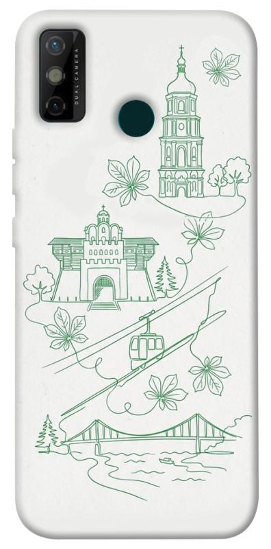 Чохол itsPrint Heart of Kyiv для TECNO Spark 6 Go, love ukraine, купити оптом з доставкою