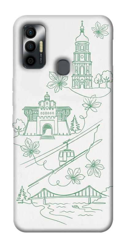 Чохол itsPrint Heart of Kyiv для TECNO Spark 7, love ukraine, купити оптом з доставкою