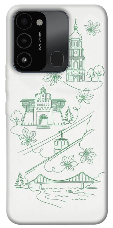 Чехол itsPrint Heart of Kyiv для TECNO Spark 8C, love ukraine, купить оптом с доставкой