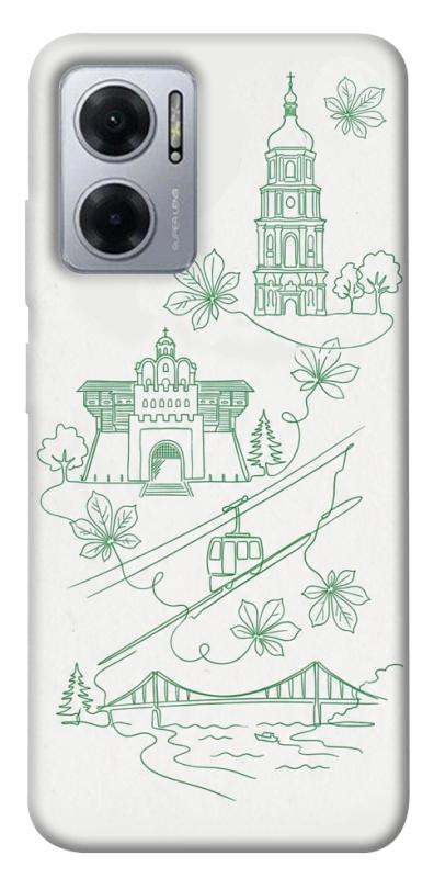 Чехол itsPrint Heart of Kyiv для Xiaomi Redmi Note 11E, love ukraine, купить оптом с доставкой