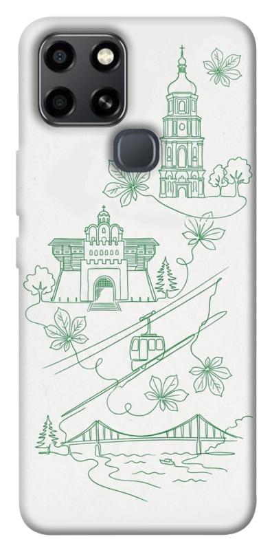Чехол itsPrint Heart of Kyiv для Infinix Smart 6, love ukraine, купить оптом с доставкой