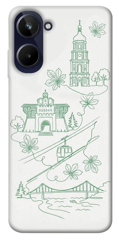 Чохол itsPrint Heart of Kyiv для Realme 10 4G, love ukraine, купити оптом з доставкою
