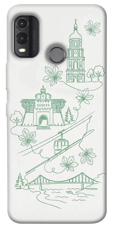 Чохол itsPrint Heart of Kyiv для Nokia G11 Plus, love ukraine, купити оптом з доставкою