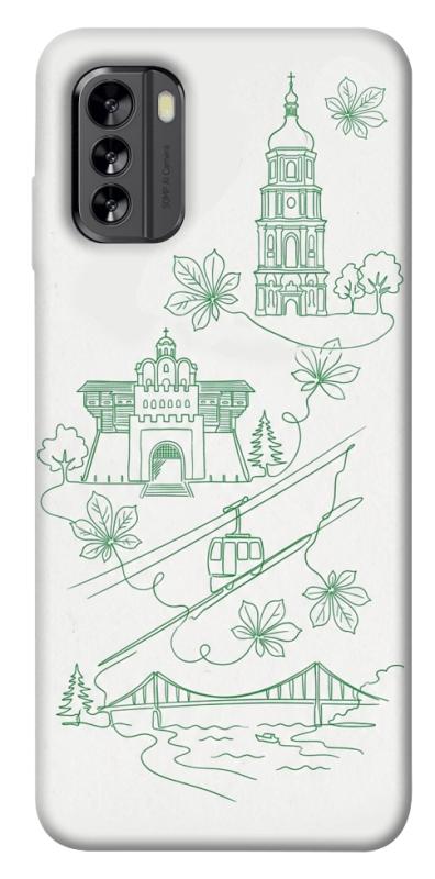 Чохол itsPrint Heart of Kyiv для Nokia G60, love ukraine, купити оптом з доставкою