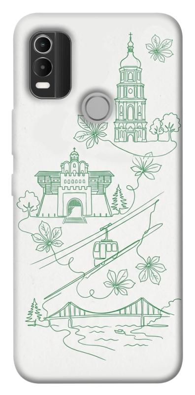 Чохол itsPrint Heart of Kyiv для Nokia C21 Plus, love ukraine, купити оптом з доставкою