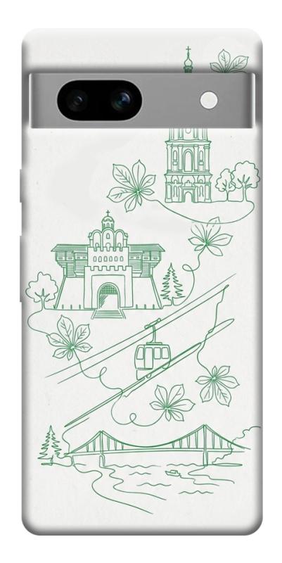 Чохол itsPrint Heart of Kyiv для Google Pixel 7a, love ukraine, купити оптом з доставкою