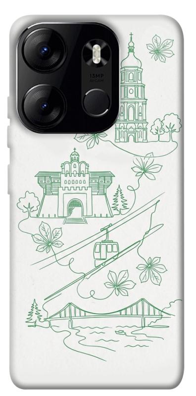 Чохол itsPrint Heart of Kyiv для Tecno Spark Go 2023, love ukraine, купити оптом з доставкою