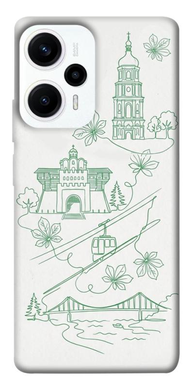 Чохол itsPrint Heart of Kyiv для Xiaomi Poco F5 / Note 12 Turbo, love ukraine, купити оптом з доставкою