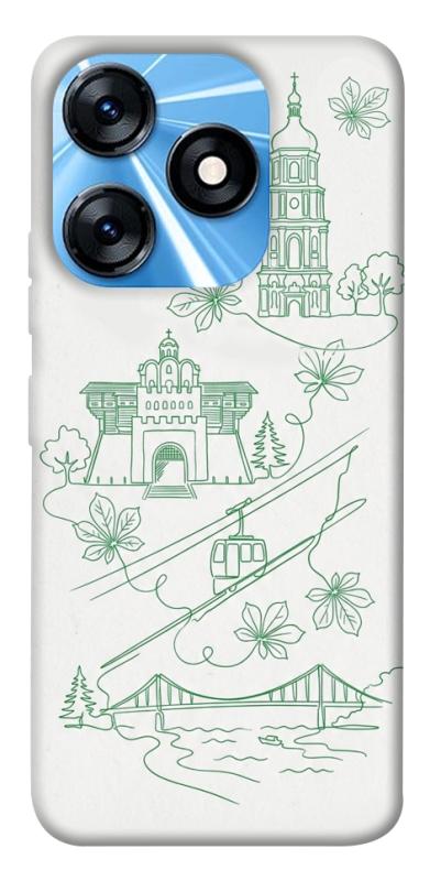 Чохол itsPrint Heart of Kyiv для TECNO Spark 10 Pro, love ukraine, купити оптом з доставкою