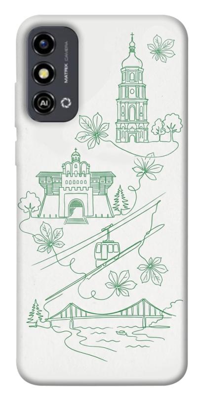 Чохол itsPrint Heart of Kyiv для ZTE Blade A53, love ukraine, купити оптом з доставкою