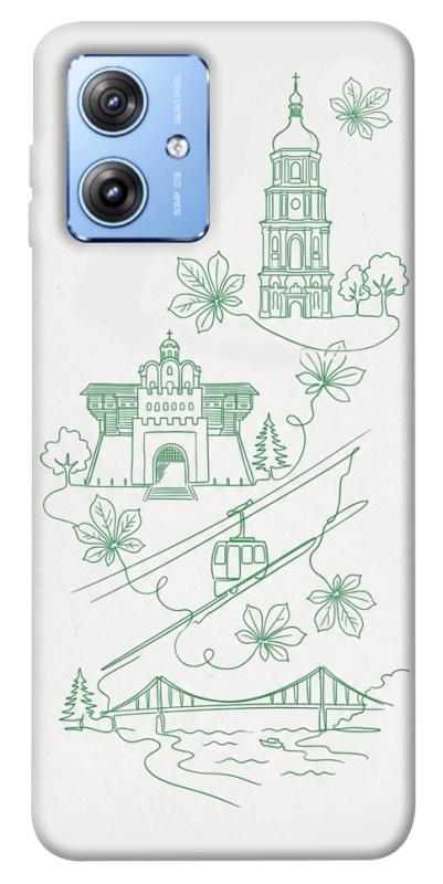 Чохол itsPrint Heart of Kyiv для Motorola Moto G84, love ukraine, купити оптом з доставкою