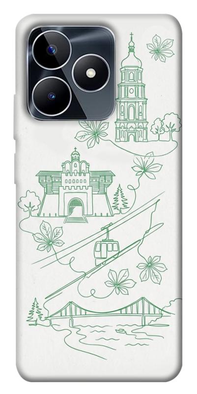Чохол itsPrint Heart of Kyiv для Realme C53, love ukraine, купити оптом з доставкою