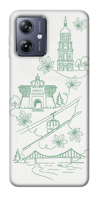 Чохол itsPrint Heart of Kyiv для Motorola Moto G54, love ukraine, купити оптом з доставкою