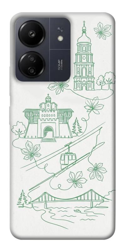 Чохол itsPrint Heart of Kyiv для Xiaomi Redmi 13C, love ukraine, купити оптом з доставкою