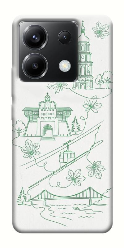 Чохол itsPrint Heart of Kyiv для Xiaomi Poco X6, love ukraine, купити оптом з доставкою