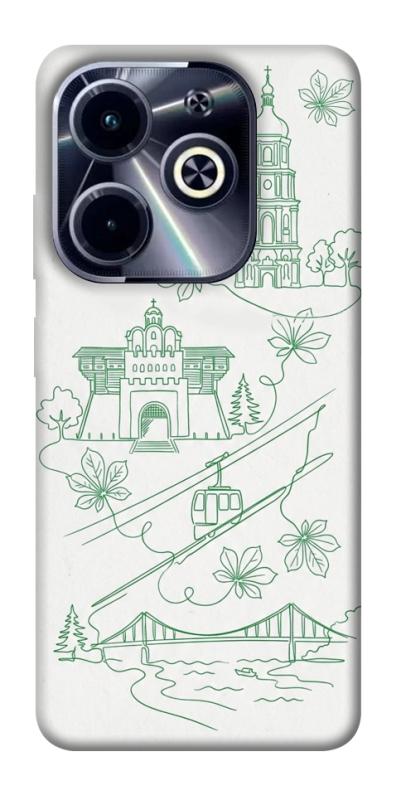 Чехол itsPrint Heart of Kyiv для Infinix Hot 40i, love ukraine, купить оптом с доставкой