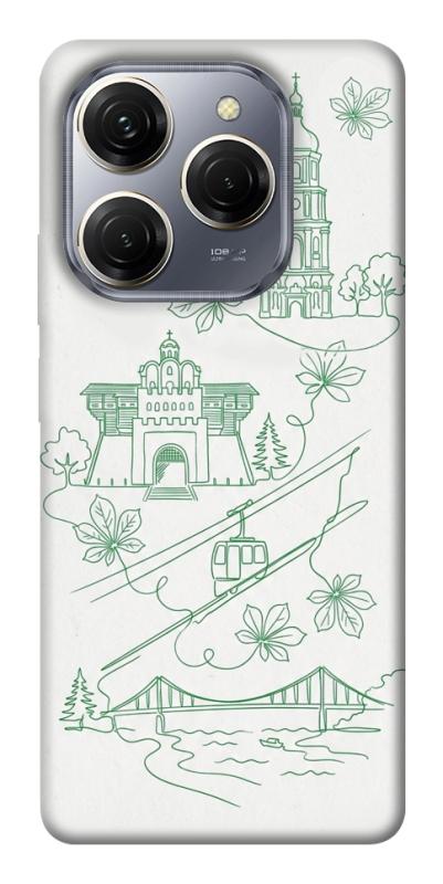 Чохол itsPrint Heart of Kyiv для TECNO Spark 20 Pro, love ukraine, купити оптом з доставкою