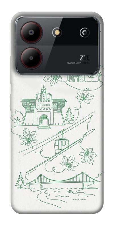 Чохол itsPrint Heart of Kyiv для ZTE Blade A54 4G, love ukraine, купити оптом з доставкою