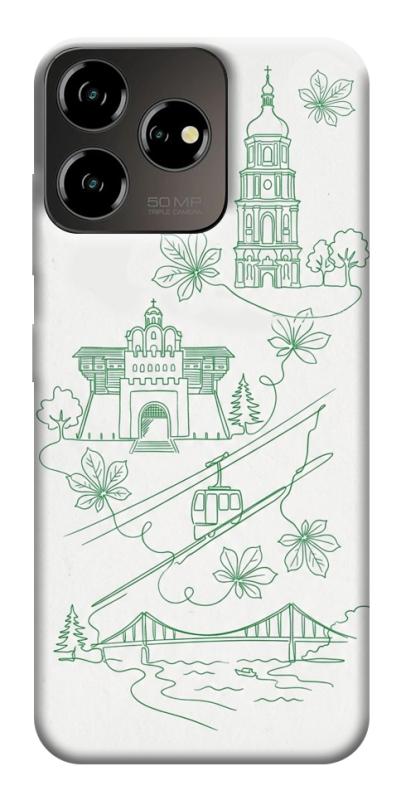 Чехол itsPrint Heart of Kyiv для ZTE Blade V50 Desing 4G, love ukraine, купить оптом с доставкой