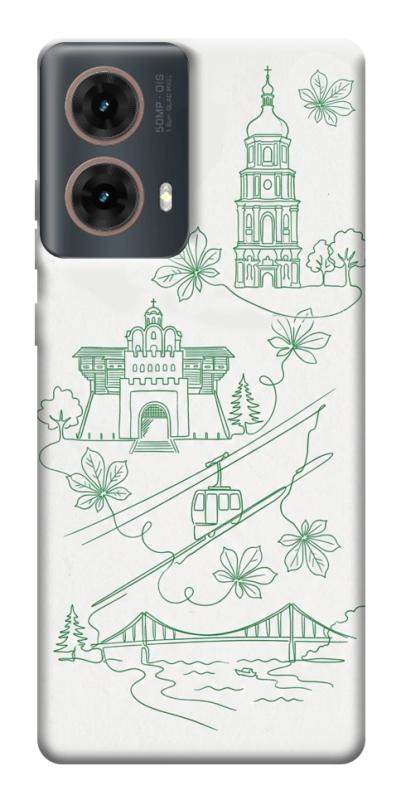Чохол itsPrint Heart of Kyiv для Motorola Moto G85, love ukraine, купити оптом з доставкою