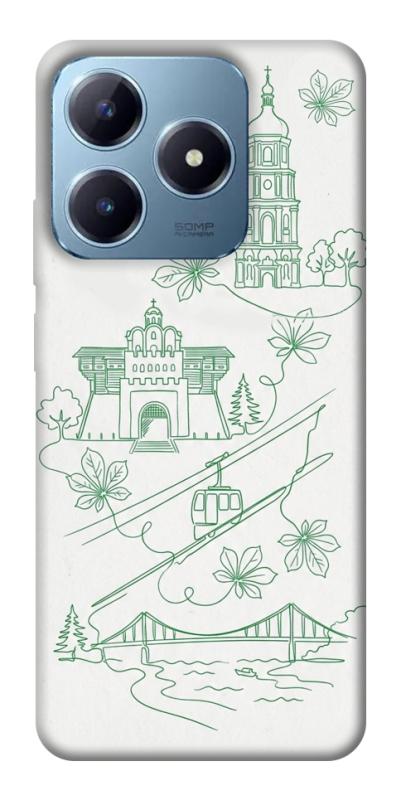 Чохол itsPrint Heart of Kyiv для Realme C63 4G, love ukraine, купити оптом з доставкою