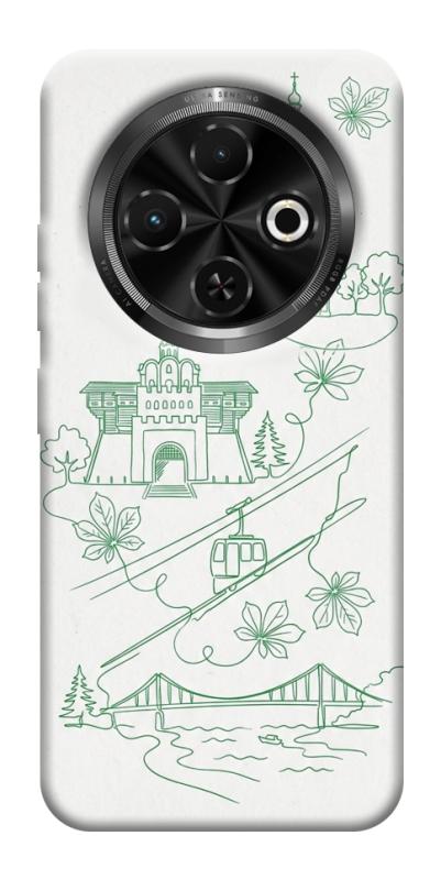 Чехол itsPrint Heart of Kyiv для TECNO Spark 30C, love ukraine, купить оптом с доставкой