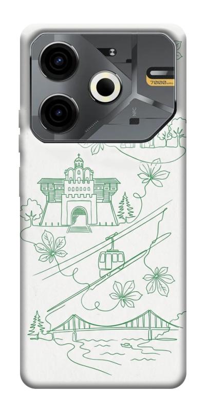 Чохол itsPrint Heart of Kyiv для TECNO Pova 6 Neo (LI6), love ukraine, купити оптом з доставкою