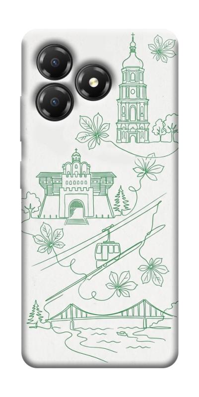 Чехол itsPrint Heart of Kyiv для ZTE Blade A36, love ukraine, купить оптом с доставкой