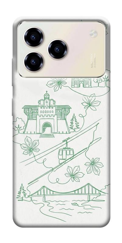 Чохол itsPrint Heart of Kyiv для ZTE Blade A76, love ukraine, купити оптом з доставкою