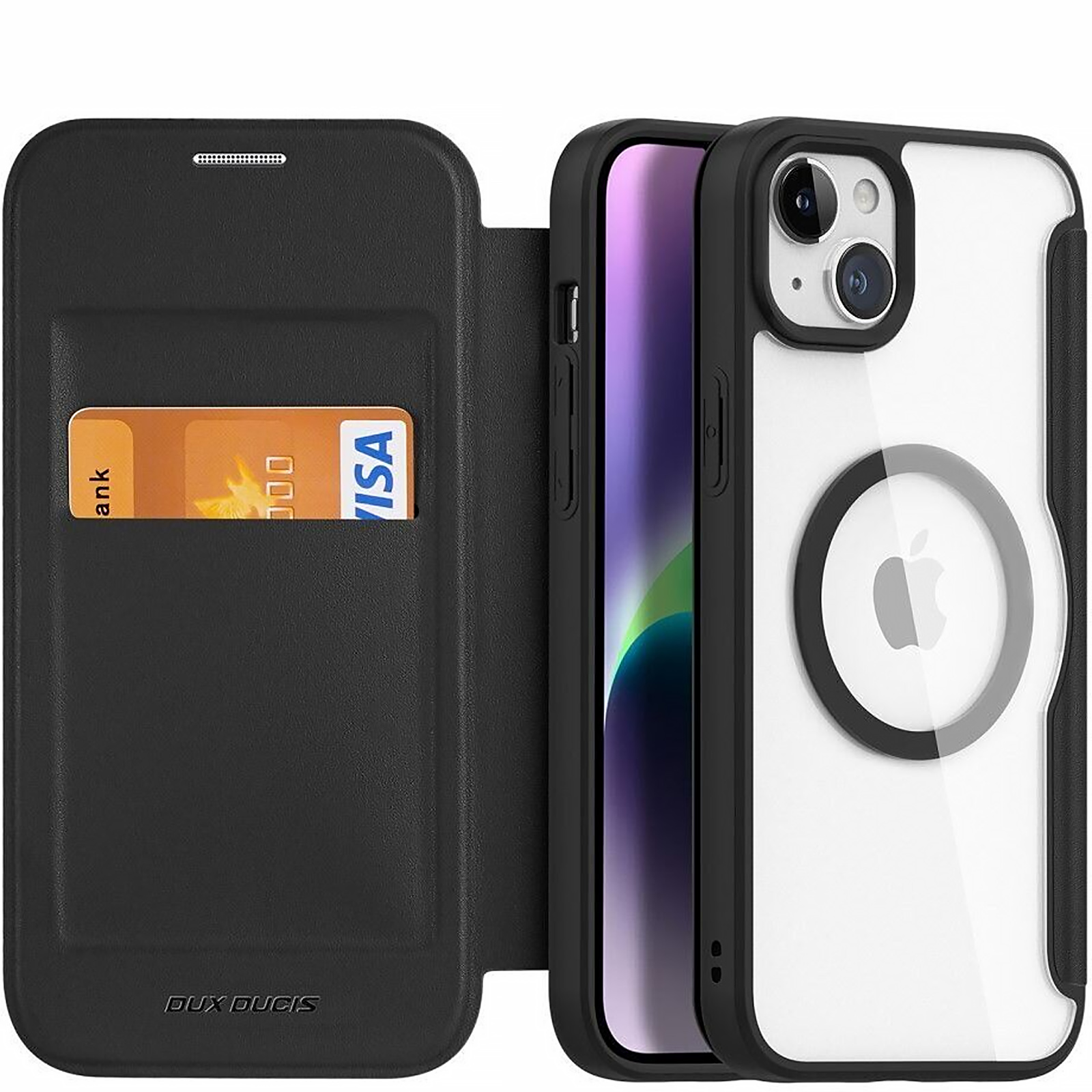 Чехол-книжка Dux Ducis Skin X Pro with Magnetic Fit для Apple iPhone 15 (6.1"), Black 1, TPU+PC, купить оптом с доставкой