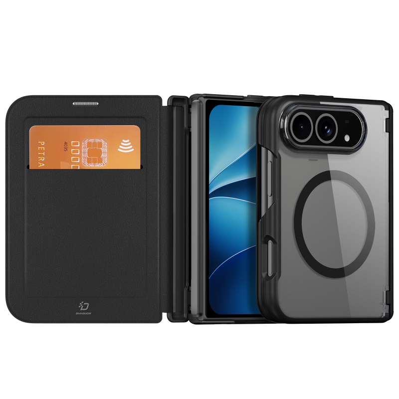 Чохол-книжка Dux Ducis Skin X Pro with Magnetic Fit для Apple iPhone Duo (5.4/7.6"), Black 2, купити оптом з доставкою