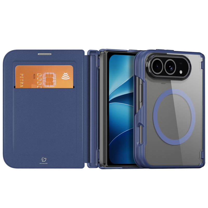 Чохол-книжка Dux Ducis Skin X Pro with Magnetic Fit для Apple iPhone Duo (5.4/7.6"), Blue 1, купити оптом з доставкою