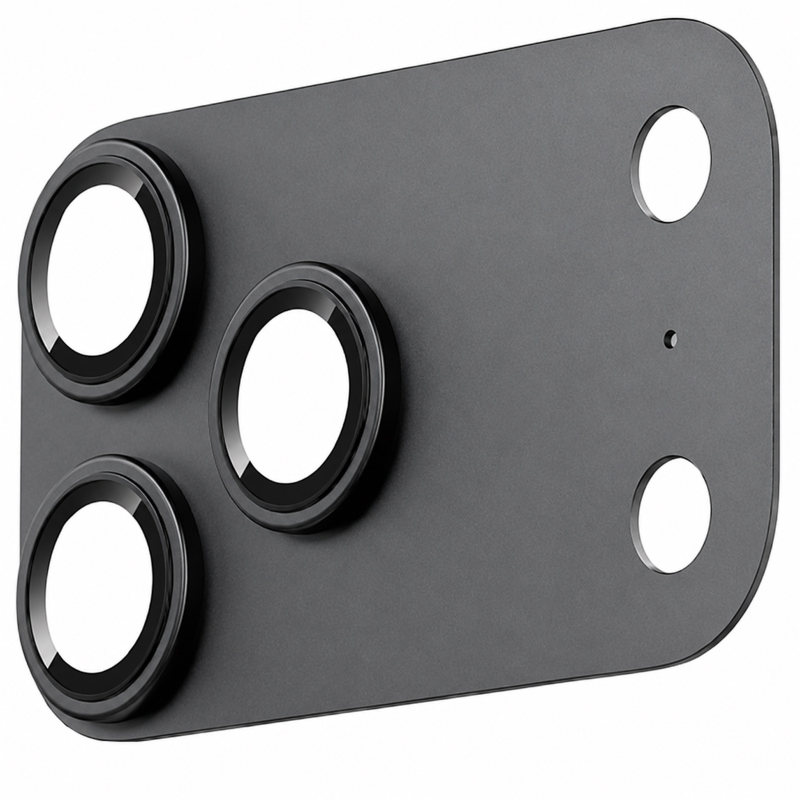 Защитное стекло BlueO Metal Block на камеру для Apple iPhone 18 Pro (6.3"), Черный / Black, купить оптом с доставкой