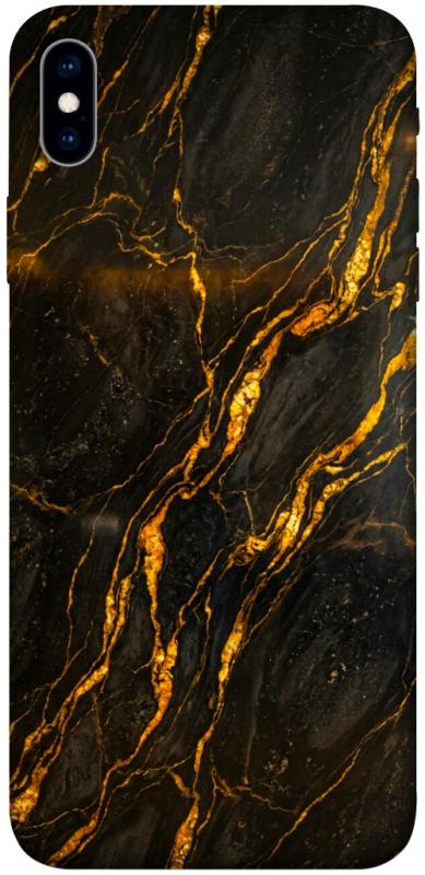 Чохол itsPrint Black gold для Apple iPhone XS Max (6.5"), мармур, купити оптом з доставкою