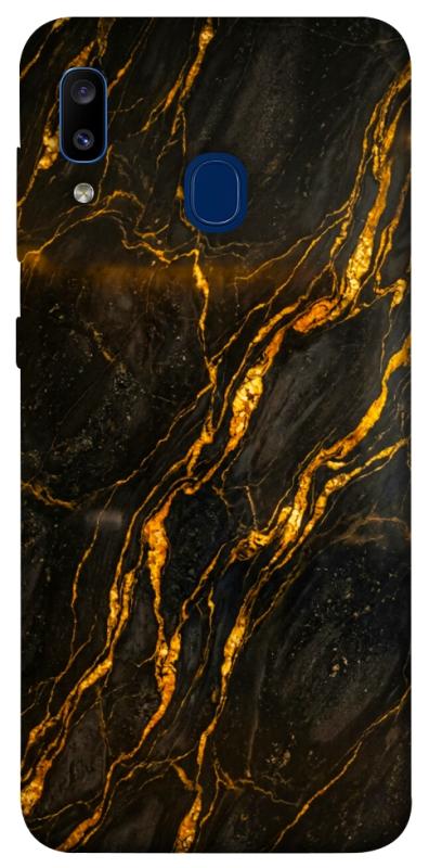 Чохол itsPrint Black gold для Samsung Galaxy A20 / A30, мармур, купити оптом з доставкою