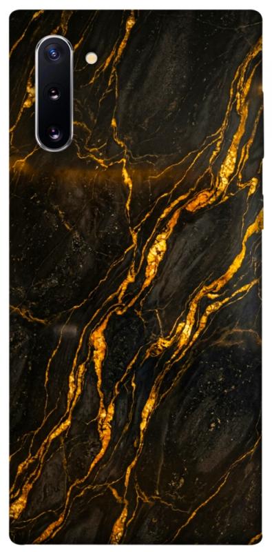 Чехол itsPrint Black gold для Samsung Galaxy Note 10, мрамор, купить оптом с доставкой