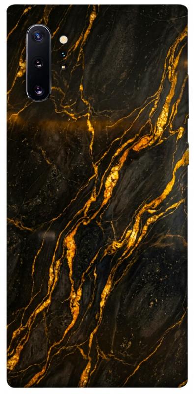 Чехол itsPrint Black gold для Samsung Galaxy Note 10 Plus, мрамор, купить оптом с доставкой