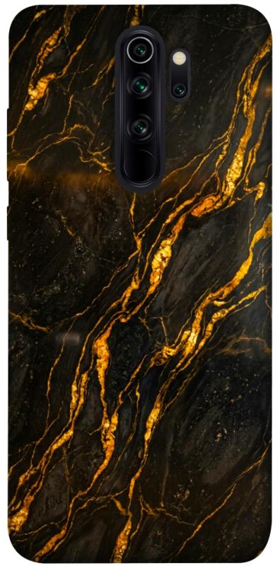 Чохол itsPrint Black gold для Xiaomi Redmi Note 8 Pro, мармур, купити оптом з доставкою