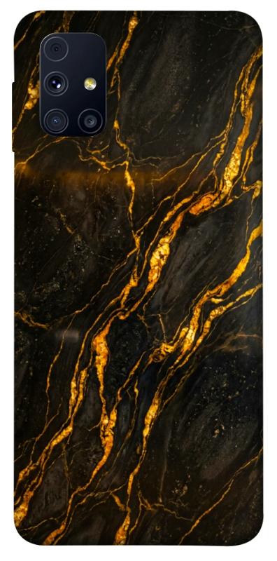 Чехол itsPrint Black gold для Samsung Galaxy M31s, мрамор, купить оптом с доставкой