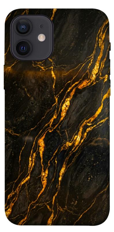 Чохол itsPrint Black gold для Apple iPhone 12 Pro (6.1"), мармур, купити оптом з доставкою
