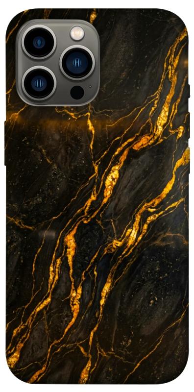 Чохол itsPrint Black gold для Apple iPhone 12 Pro Max (6.7"), мармур, купити оптом з доставкою