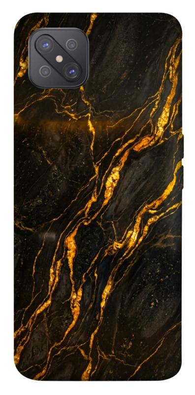 Чохол itsPrint Black gold для Oppo A92s, мармур, купити оптом з доставкою