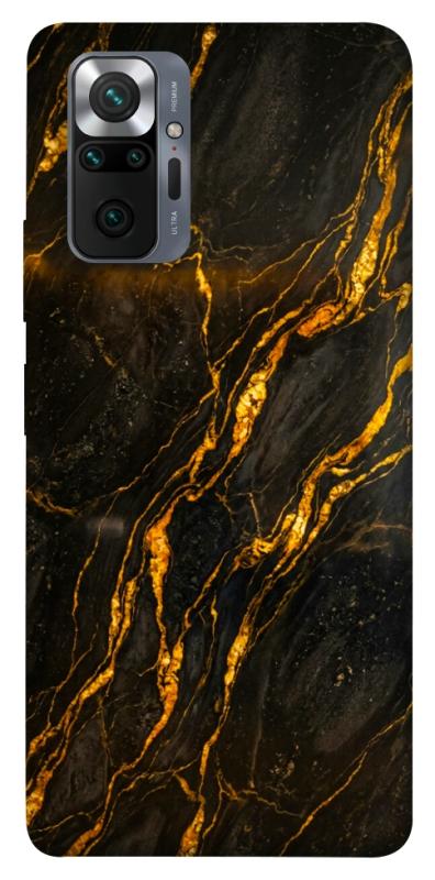 Чохол itsPrint Black gold для Xiaomi Redmi Note 10 Pro, мармур, купити оптом з доставкою