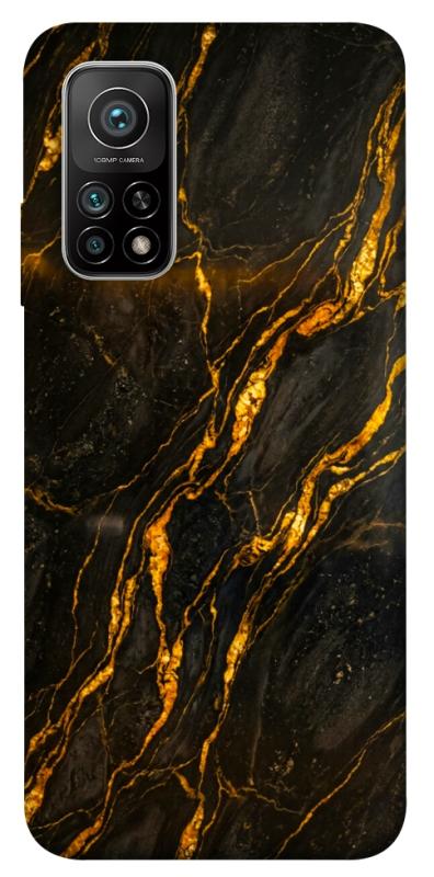 Чохол itsPrint Black gold для Xiaomi Mi 10T, мармур, купити оптом з доставкою