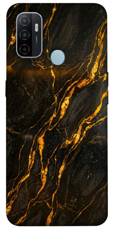 Чохол itsPrint Black gold для Oppo A53 / A32 / A33, мармур, купити оптом з доставкою