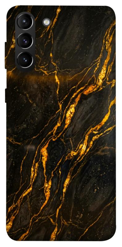 Чохол itsPrint Black gold для Samsung Galaxy S21+, мармур, купити оптом з доставкою