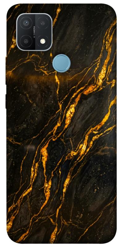 Чохол itsPrint Black gold для Oppo A15s / A15, мармур, купити оптом з доставкою