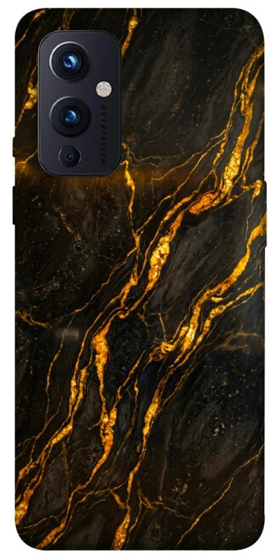 Чехол itsPrint Black gold для OnePlus 9, мрамор, купить оптом с доставкой
