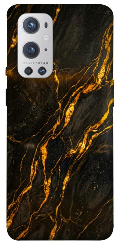 Чехол itsPrint Black gold для OnePlus 9 Pro, мрамор, купить оптом с доставкой