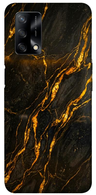 Чехол itsPrint Black gold для Oppo A74 4G, мрамор, купить оптом с доставкой